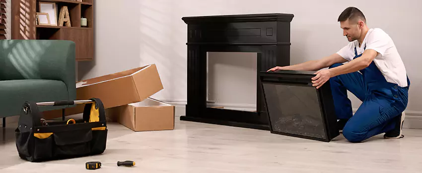 Old Rusted Metal Fireplace Repair And Replacement in Oakdale, CA